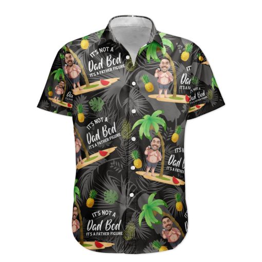 It's Not A Dad Bod It's A Father Figure - Personalized Photo Hawaiian Shirt - Image 7