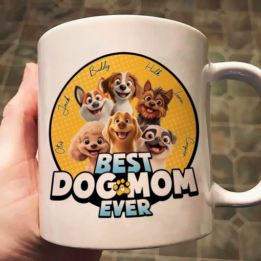 Best Dog Mom Ever - New Dog - Personalized Mug - Image 4