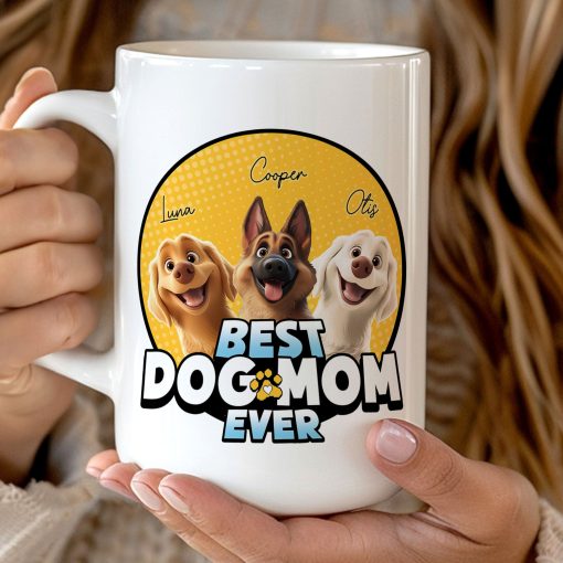 Best Dog Mom Ever - New Dog - Personalized Mug - Image 5