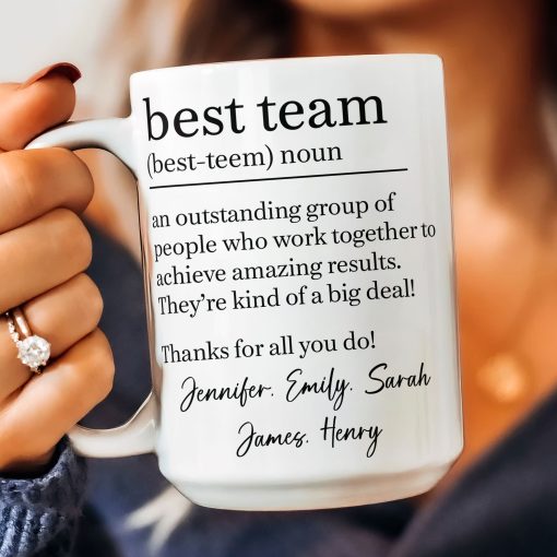 Best Team - Coworker Appreciation Thank You Gifts For Employee - Personalized Mug - Image 2
