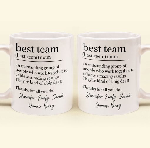 Best Team - Coworker Appreciation Thank You Gifts For Employee - Personalized Mug - Image 5