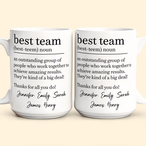 Best Team - Coworker Appreciation Thank You Gifts For Employee - Personalized Mug - Image 6