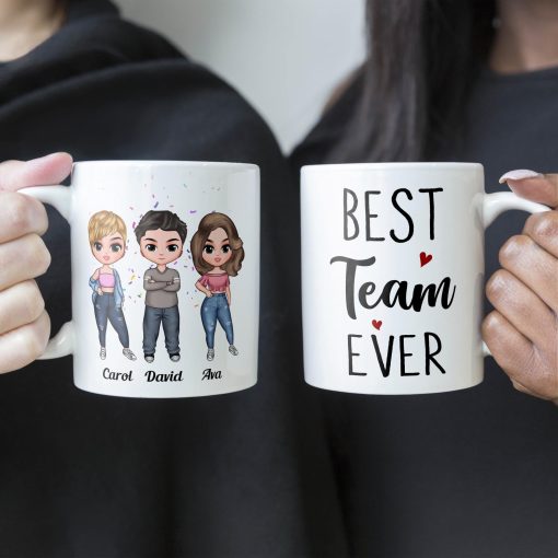 Best Team Ever - Personalized Mug - Birthday, Christmas Gift For Colleagues - Image 6