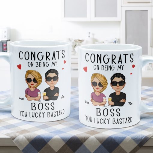 Congrats On Being My Boss - Personalized Mug - Image 3