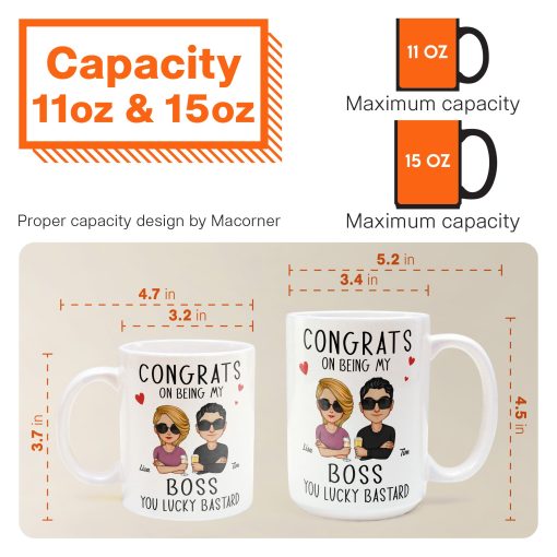 Congrats On Being My Boss - Personalized Mug - Image 9