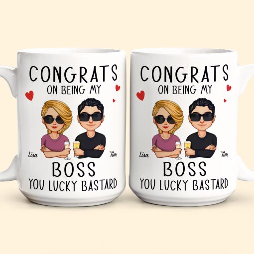 Congrats On Being My Boss - Personalized Mug - Image 4