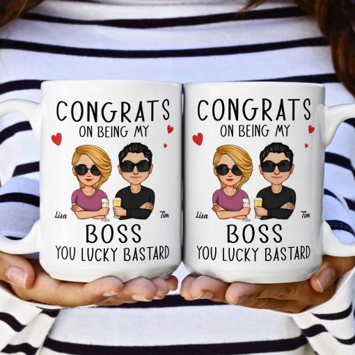 Congrats On Being My Boss - Personalized Mug - Image 6