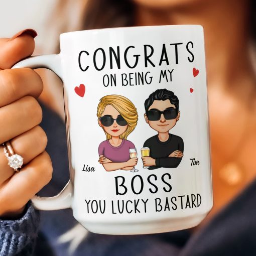 Congrats On Being My Boss - Personalized Mug - Image 5