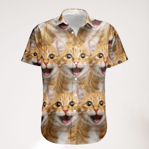 Custom Face Funny Summer For Cat Lovers - Personalized Photo Hawaiian Shirt - Image 5