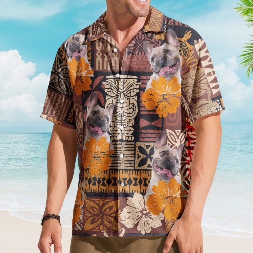 Custom Photo Funny Pet Family Friends Tiki Tropical Summer - Custom Photo Hawaiian Shirts - Image 2