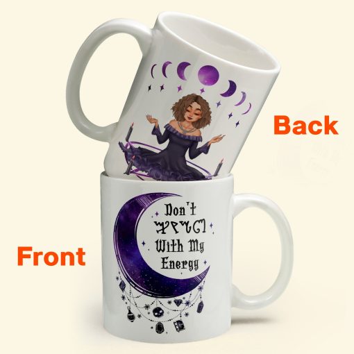 Don't Fu*k With My Energy Moon Witchy - Personalized Mug - Image 2