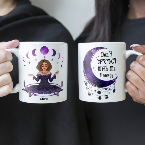 Don't Fu*k With My Energy Moon Witchy - Personalized Mug - Image 4