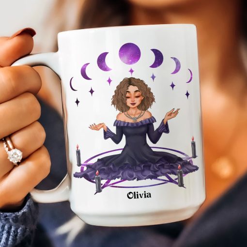 Don't Fu*k With My Energy Moon Witchy - Personalized Mug - Image 8