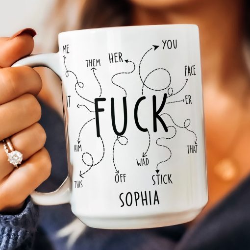 F*ck Off Funny Coffee Mug, Rude Mug, Best Friend Gift, Self Gift - Personalized Mug - Image 6