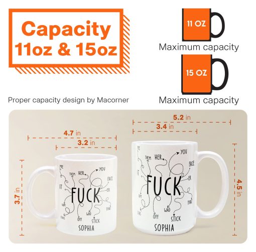 F*ck Off Funny Coffee Mug, Rude Mug, Best Friend Gift, Self Gift - Personalized Mug - Image 8