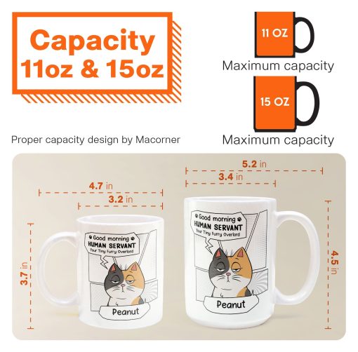 Good Morning, Human Servant - Personalized Mug - Image 6