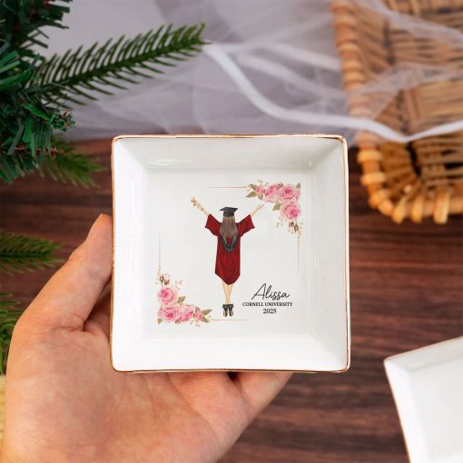 Graduation Gift Jewelry Dish - Personalized Jewelry Dish - Image 2