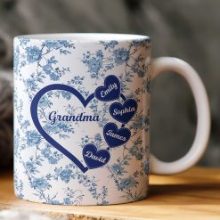 Grandma - Floral Version - Personalized Mug