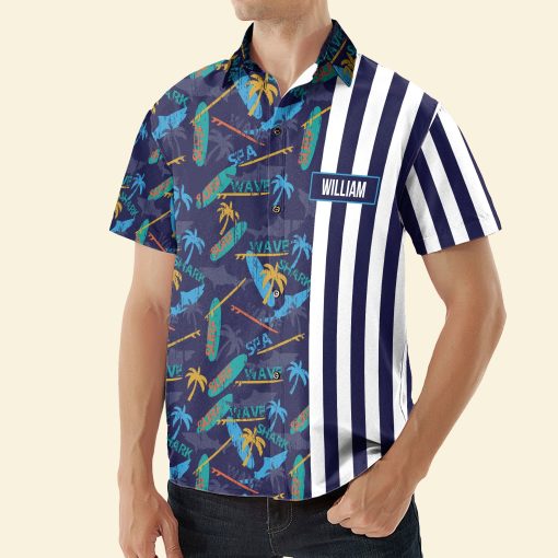 Hawaiian Aloha Surfing Shirt - Personalized Hawaiian Shirt - Image 3