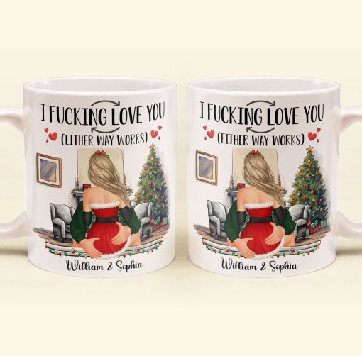 I F-Cking Love You (Either Way Works) Couples - Personalized Mug - Image 2