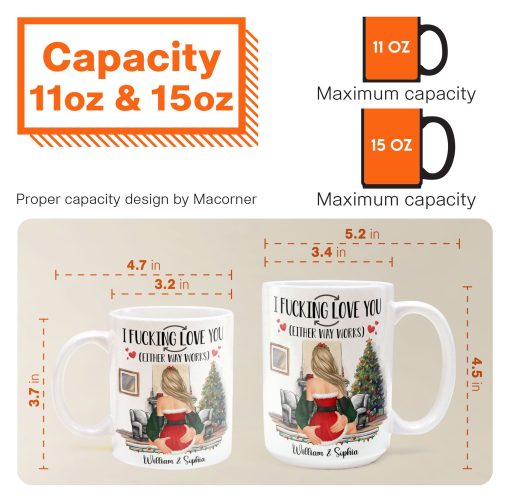 I F-Cking Love You (Either Way Works) Couples - Personalized Mug - Image 7