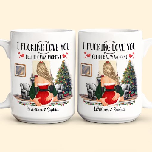 I F-Cking Love You (Either Way Works) Couples - Personalized Mug - Image 4