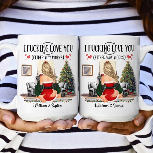 I F-Cking Love You (Either Way Works) Couples - Personalized Mug - Image 5