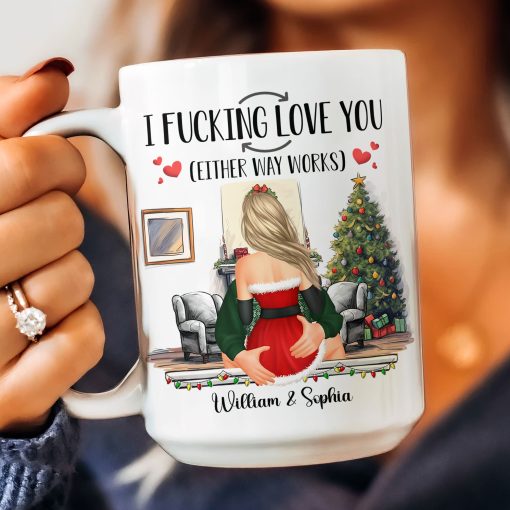 I F-Cking Love You (Either Way Works) Couples - Personalized Mug - Image 6