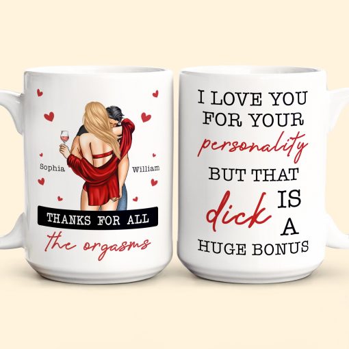 I Love You For Your Personality Anniversary Gift - Personalized Mug - Image 5