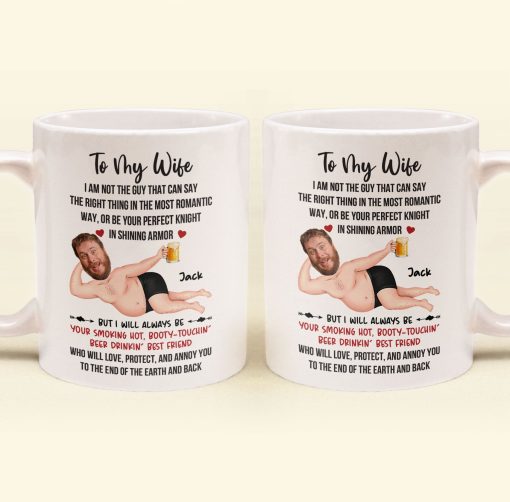 I Will Always Be Your Smoking Hot Husband - Personalized Mug - Image 4