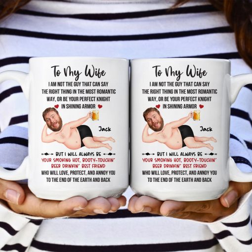 I Will Always Be Your Smoking Hot Husband - Personalized Mug - Image 6