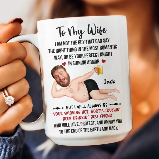 I Will Always Be Your Smoking Hot Husband - Personalized Mug - Image 5