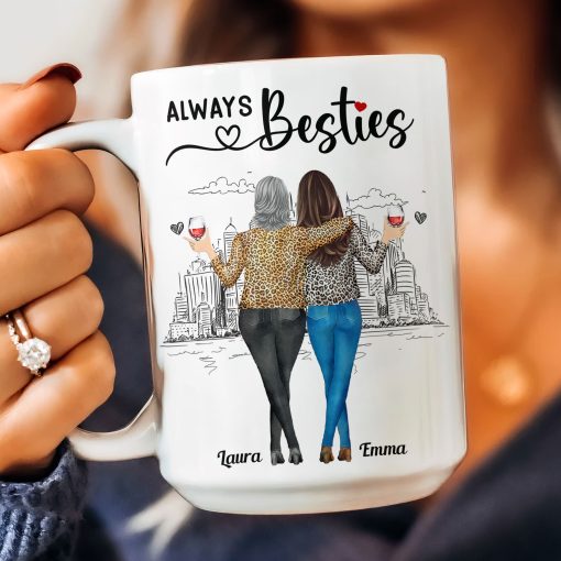 If I Had A Different Bestie I'd Punch Her In The Throat - Personalized Mug - Image 4