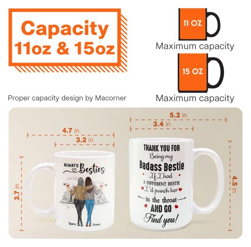 If I Had A Different Bestie I'd Punch Her In The Throat - Personalized Mug - Image 7
