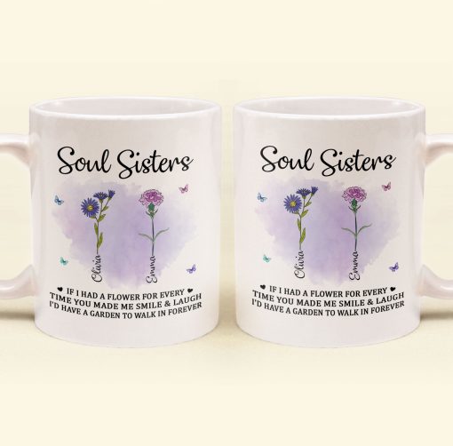 If I Had A Flower For Every Time You Made Me Smile - Personalized Mug - Image 3