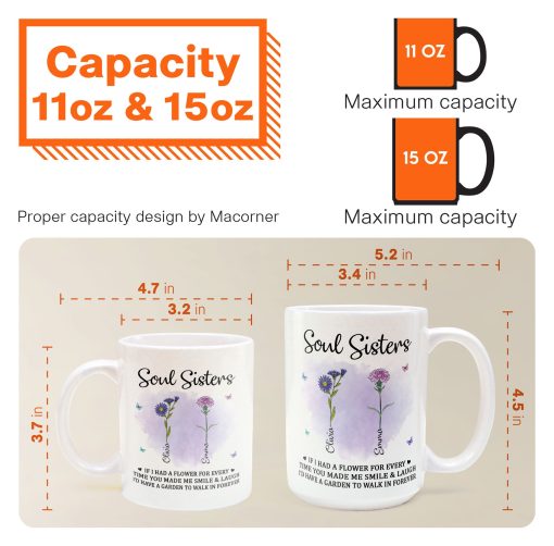 If I Had A Flower For Every Time You Made Me Smile - Personalized Mug - Image 7