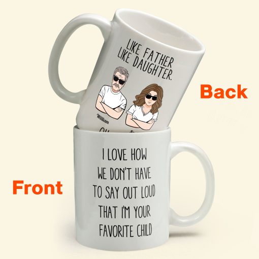 Like Father Like Daughter - Personalized Mug - Image 2