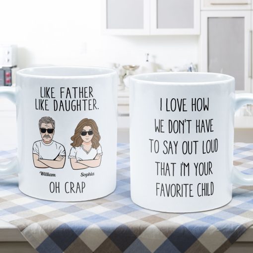 Like Father Like Daughter - Personalized Mug - Image 5