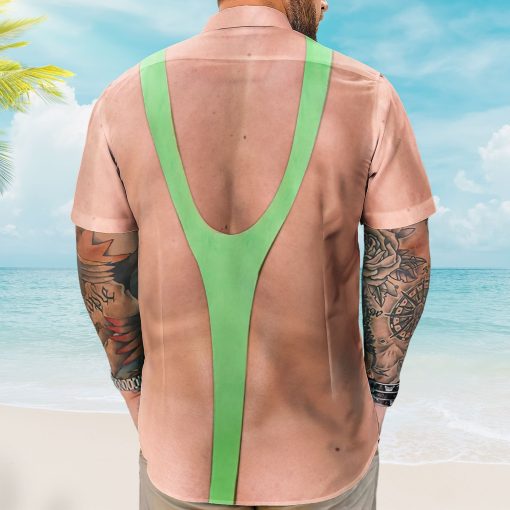 Men Sling Swimsuit Funny Ugly Hawaiian Shirt - Personalized Hawaiian Shirt - Image 4