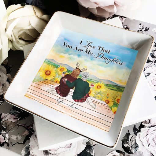 To Daughter Never Forget That I Love You Forever - Personalized Jewelry Dish - Image 2