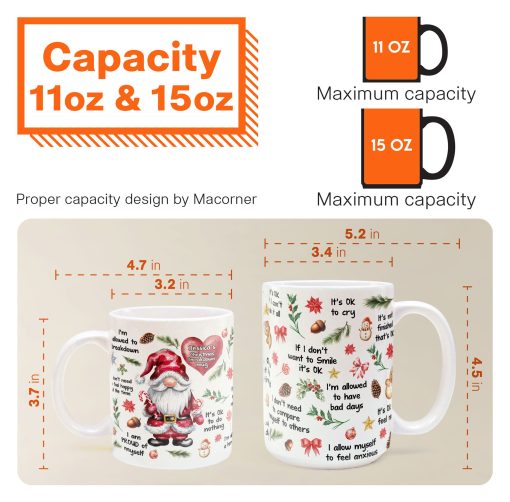 My Christmas Breakdown Mug Gnome Mug - Personalized Mug - Image 8