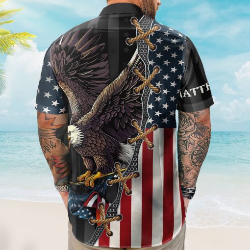 One Nation Under God Jesus Christian Patriot Day Hawaiian Shirt - Custom Hawaiian Shirts - Image 4
