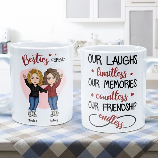 Our Friendship Is Endless - Personalized Mug - Image 3