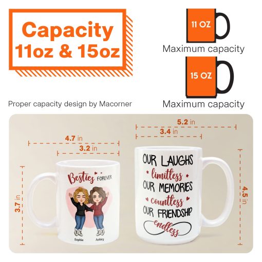 Our Friendship Is Endless - Personalized Mug - Image 4