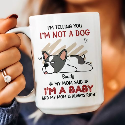 Our Mom Said We're Babies - Personalized Mug - Image 3