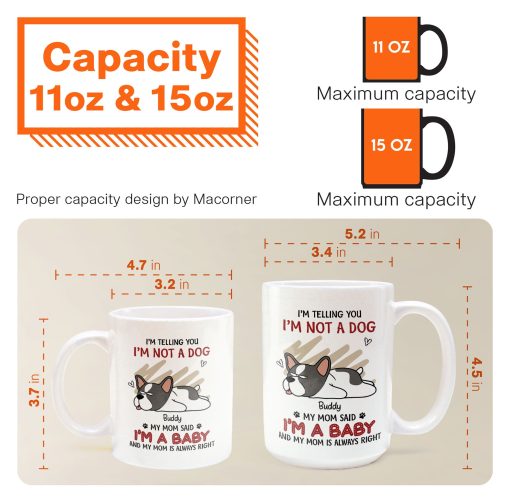 Our Mom Said We're Babies - Personalized Mug - Image 6