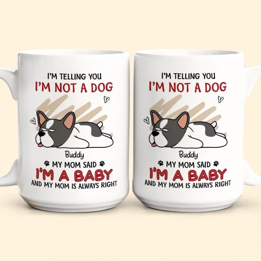 Our Mom Said We're Babies - Personalized Mug - Image 7