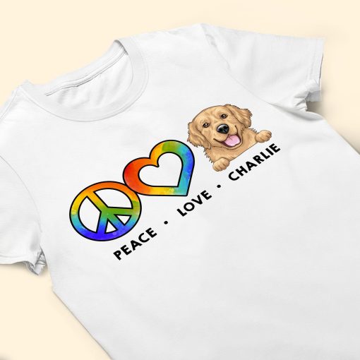 Peace Love Pet - Personalized Shirt - Image 4