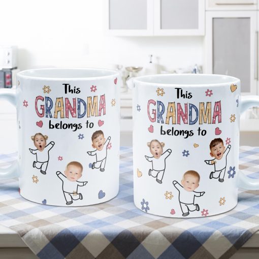 This Grandma Belongs To - Personalized Photo Mug - Image 2