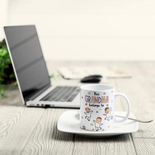 This Grandma Belongs To - Personalized Photo Mug - Image 3